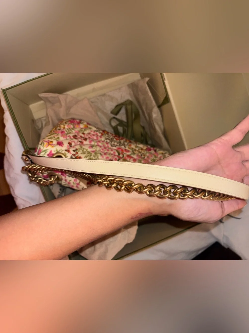 Gucci Marmont Floral Flap Bag